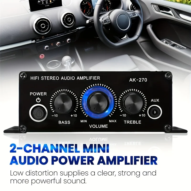 AK-270 HIFI Amplifier Channel  - Audio Home Cinema ulasan dan harga