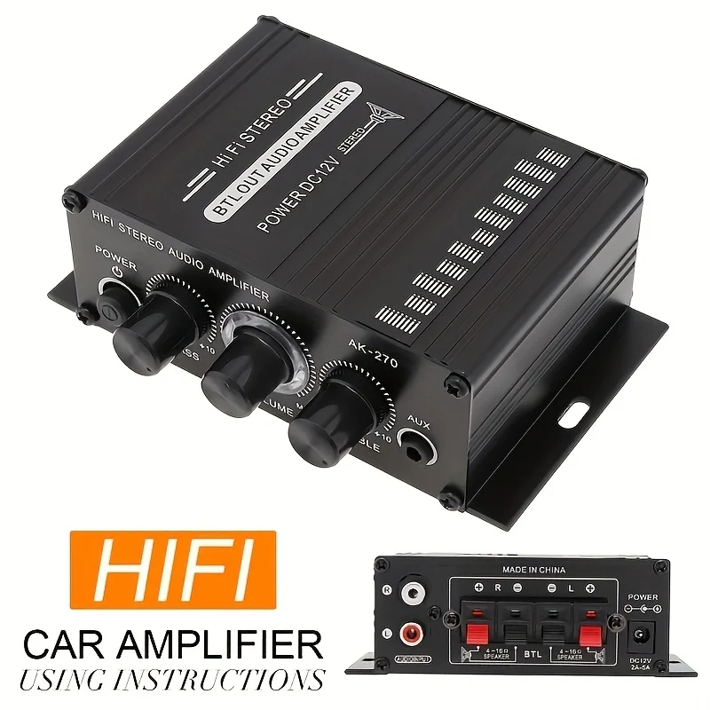AK-270 400W Mini Power Amplifi - Audio Home Cinema ulasan dan harga