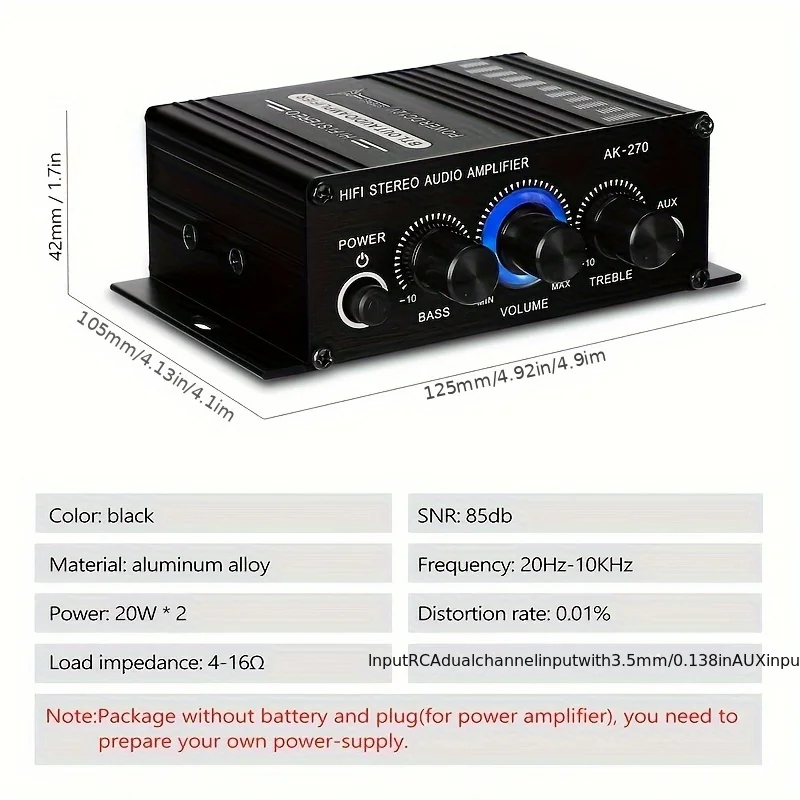 AK-270 400W Mini Power Amplifi - Audio Home Cinema ulasan dan harga